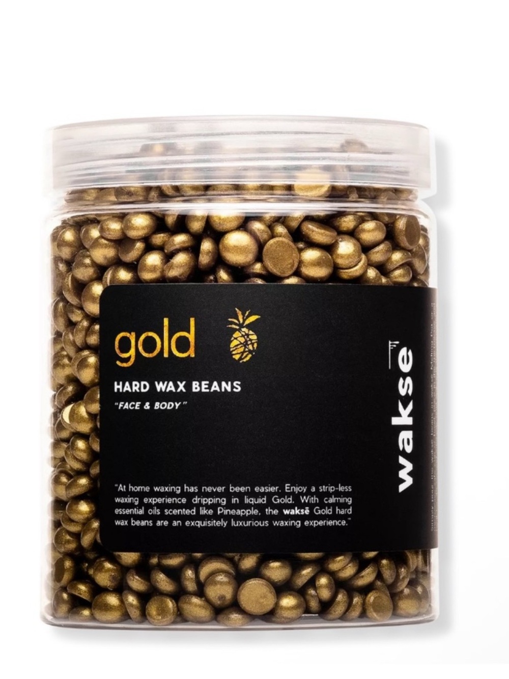 Wakse Gold Hard Wax Beans – Gold Wax for Face & Body